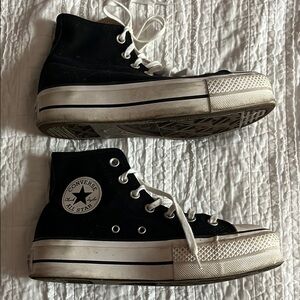 Converse Black High Top Sneakers